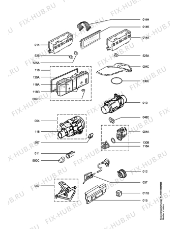 Взрыв-схема посудомоечной машины Juno JSI98600E - Схема узла Electrical equipment 268